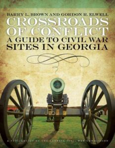 Cover of the book Crossroads of Conflict with a Civil War cannon on the cover